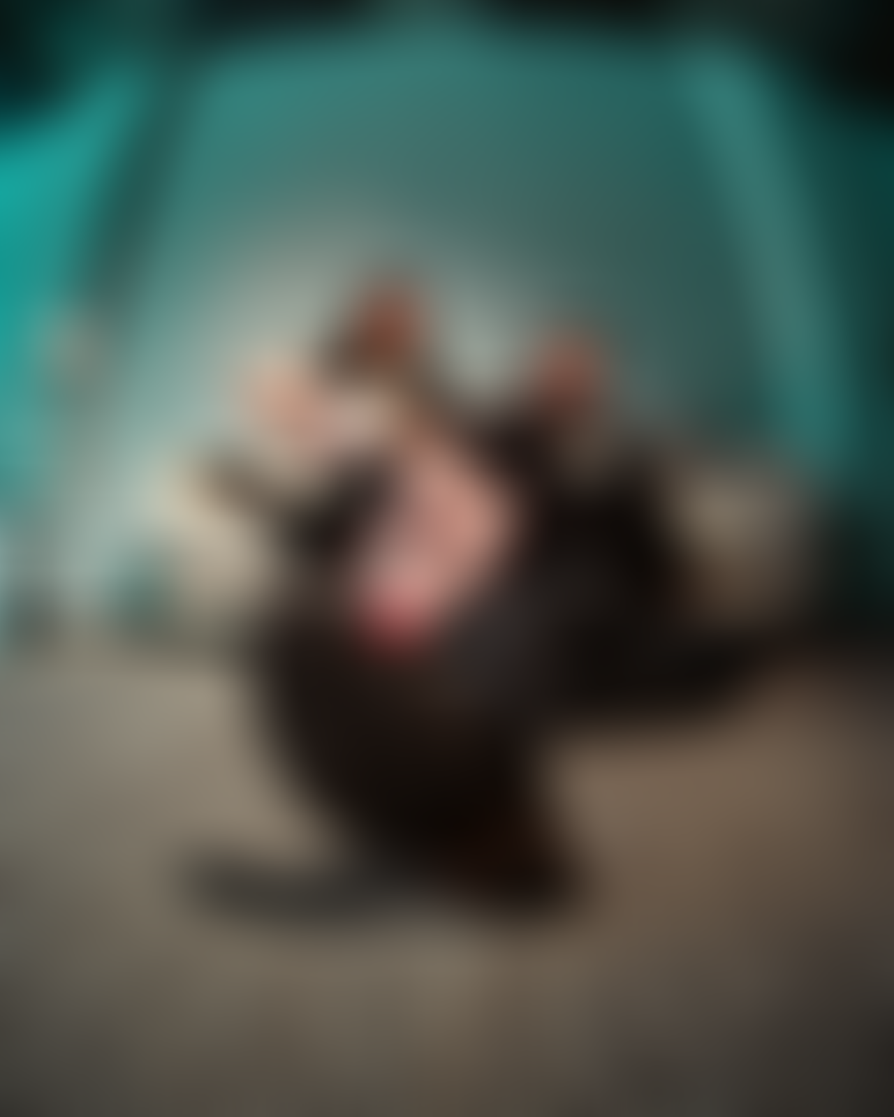 Matt and Jen at Warehouse XI photoshoot